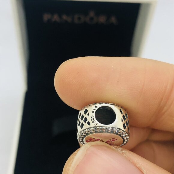 ✨🔥Pandora Breast Cancer Ribbon of Strength Dangle Charm Hope Bead Pendant - Picture 6 of 6